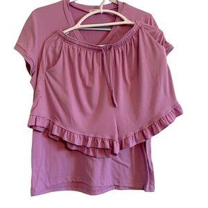 Women’s Luckymore Pink size L pajama w/shorts roomy cotton like